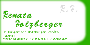 renata holzberger business card